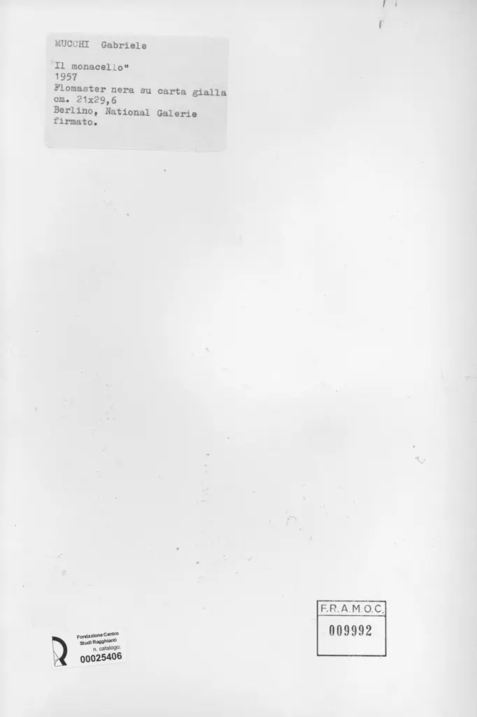 Anonimo, Anonimo , Mucchi, Gabriele - sec. XX - , retro