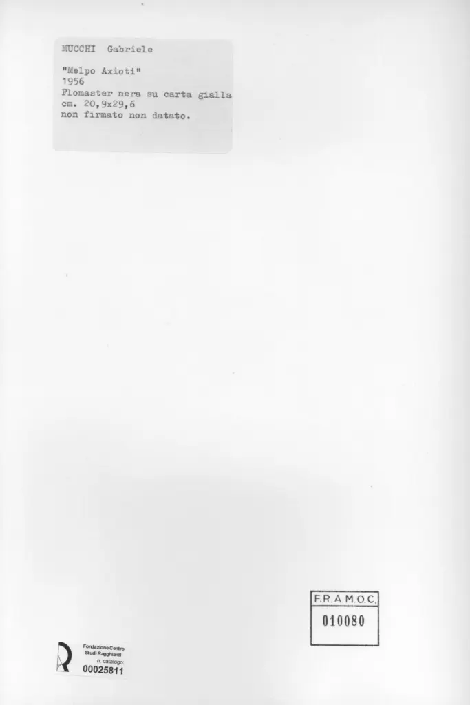 Anonimo, Anonimo , retro