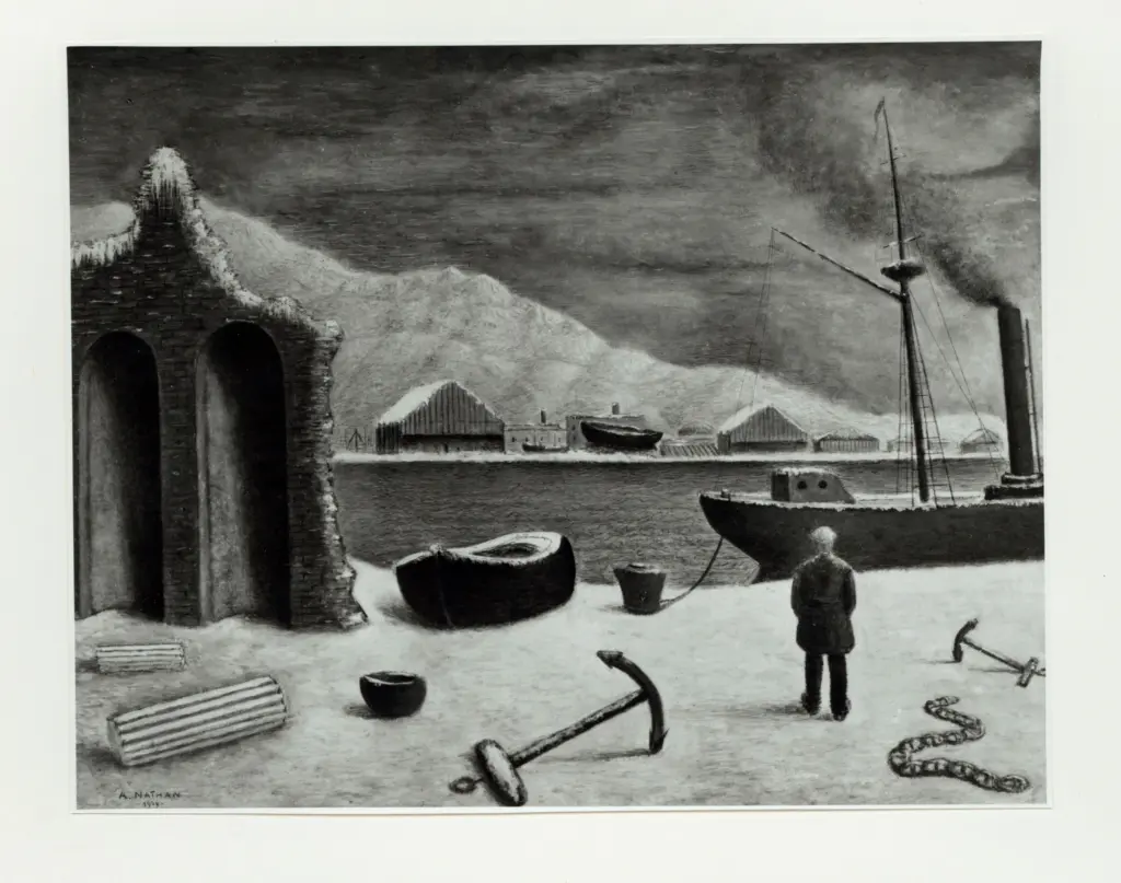 Foto Pozzar , Nathan, Arturo - sec. XX - Il porto , fronte