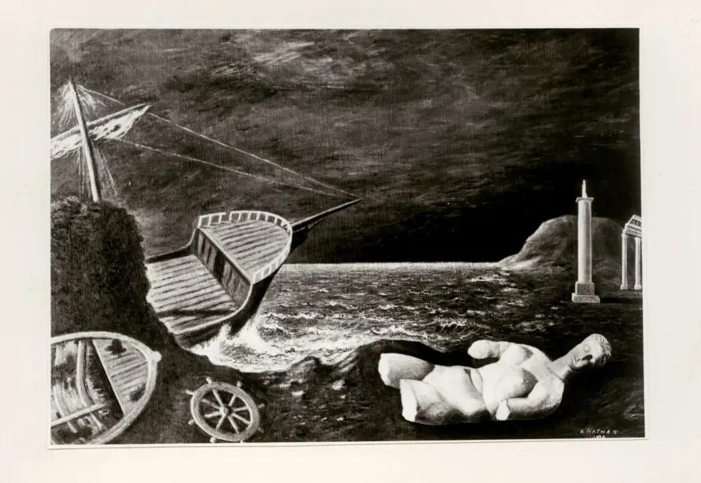 Anonimo , Nathan, Arturo - sec. XX - Statua naufragata