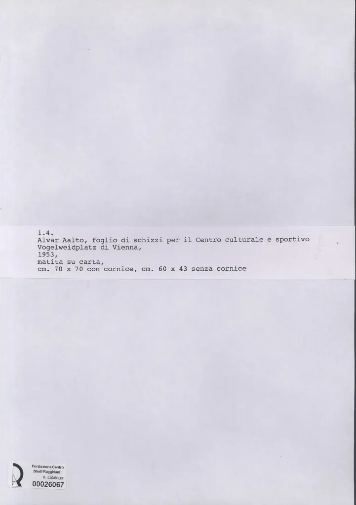 Anonimo , Aalto, Alvar - sec. XX - , retro