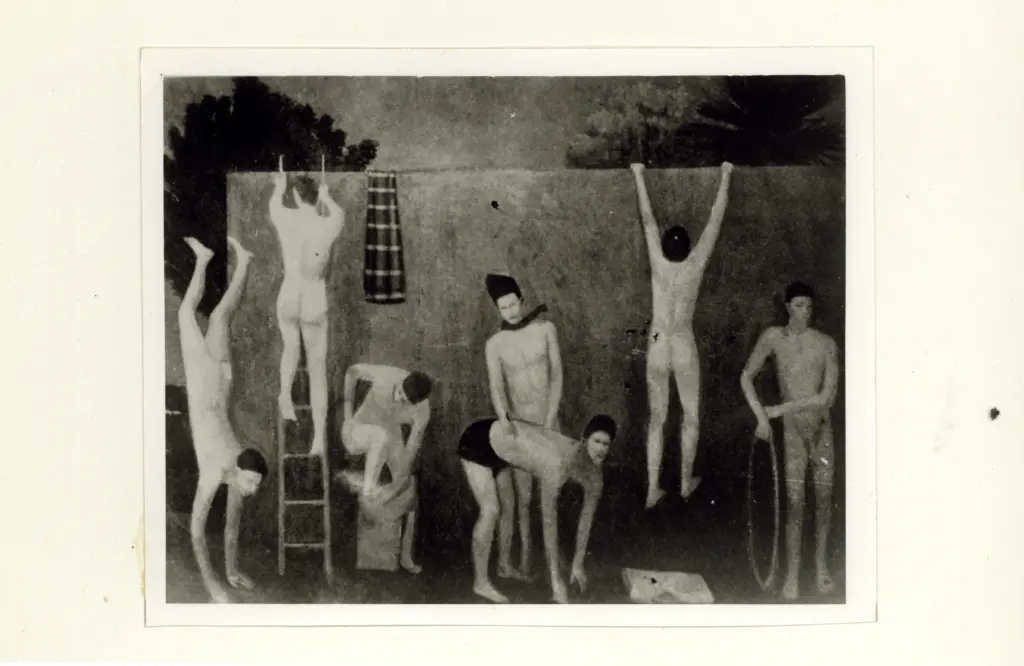 Anonimo , Capogrossi, Giuseppe - sec. XX - Esercizi atletici