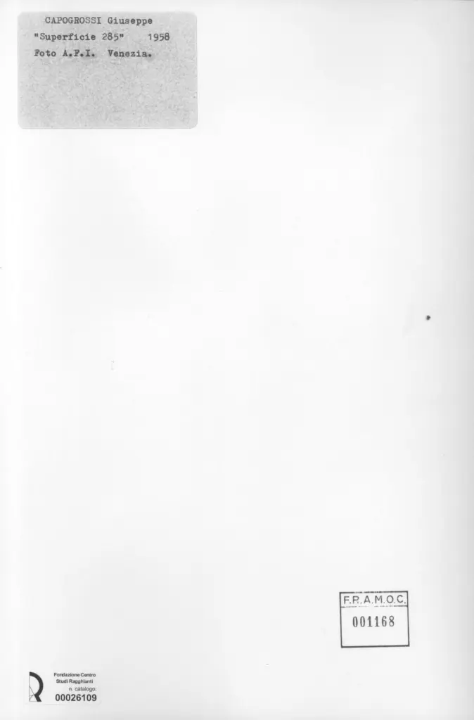 A.F.I. Agenzia Fotografica Industriale , retro