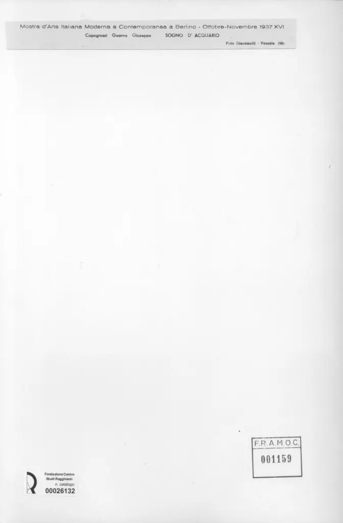 Giacomelli , Capogrossi, Giuseppe - - , retro