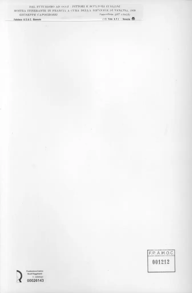 A.F.I. Agenzia Fotografica Industriale , retro