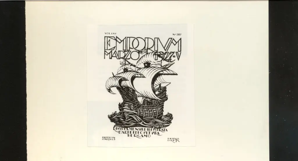 Anonimo , Nebbia, Ugo - sec. XX - Copertina per una rivista , fronte