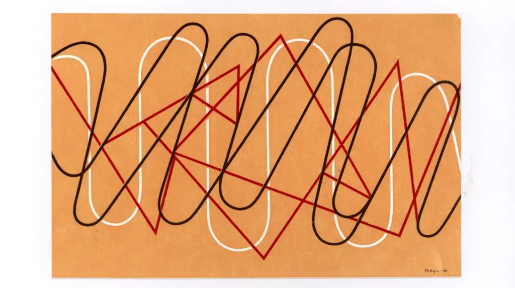 Anonimo , Nigro, Mario - sec. XX - Ritmo orizzontale continuo , fronte