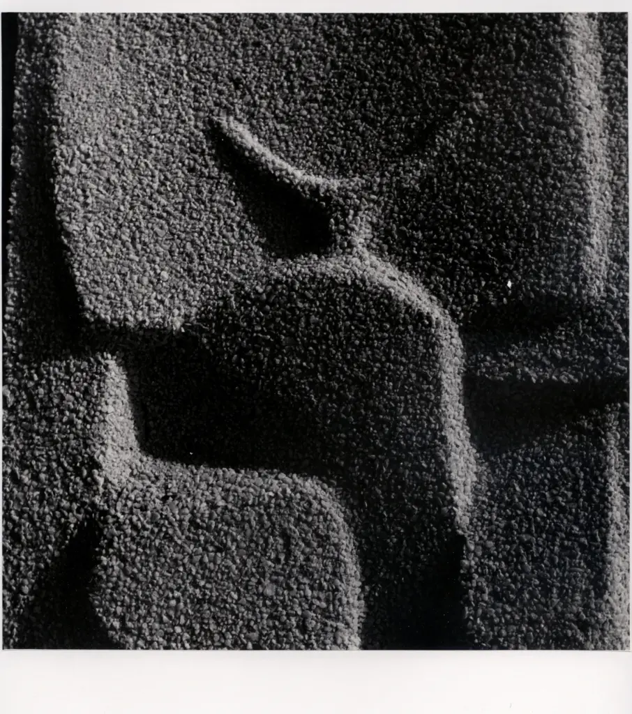 Anonimo , Nivola, Costantino - sec. XX - Dettaglio di una parete , fronte