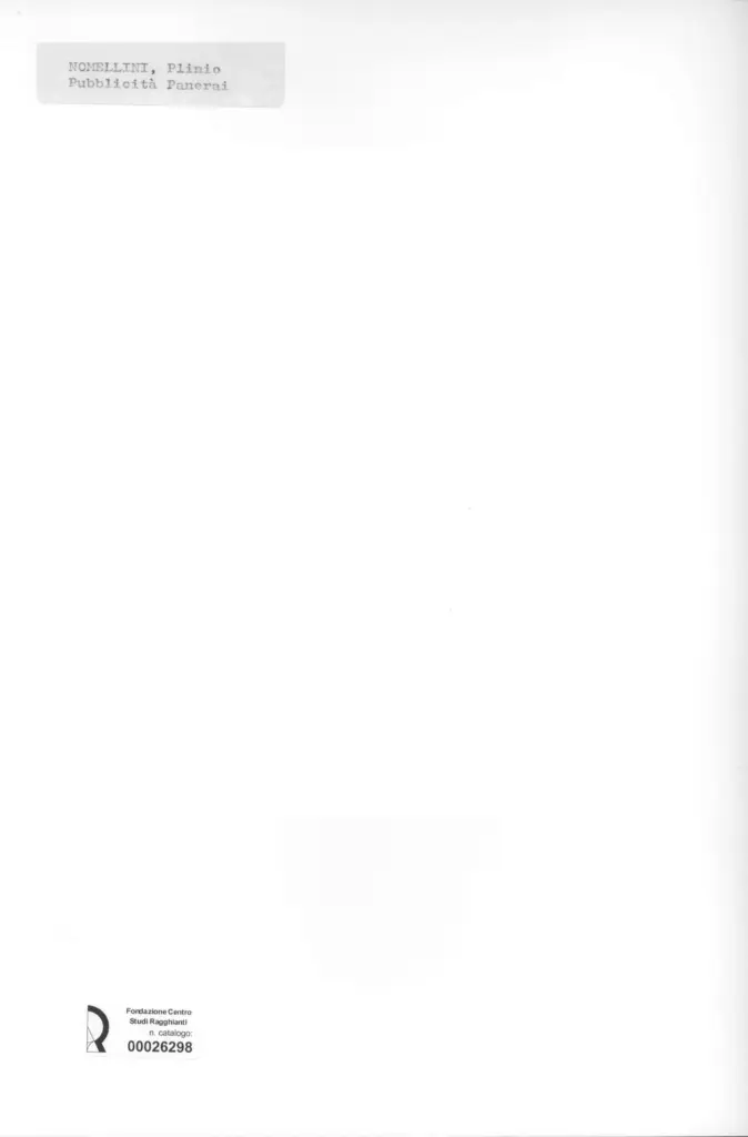 Anonimo , Nomellini, Plinio - sec. XX - Pubblicit&agrave; Panerai , retro