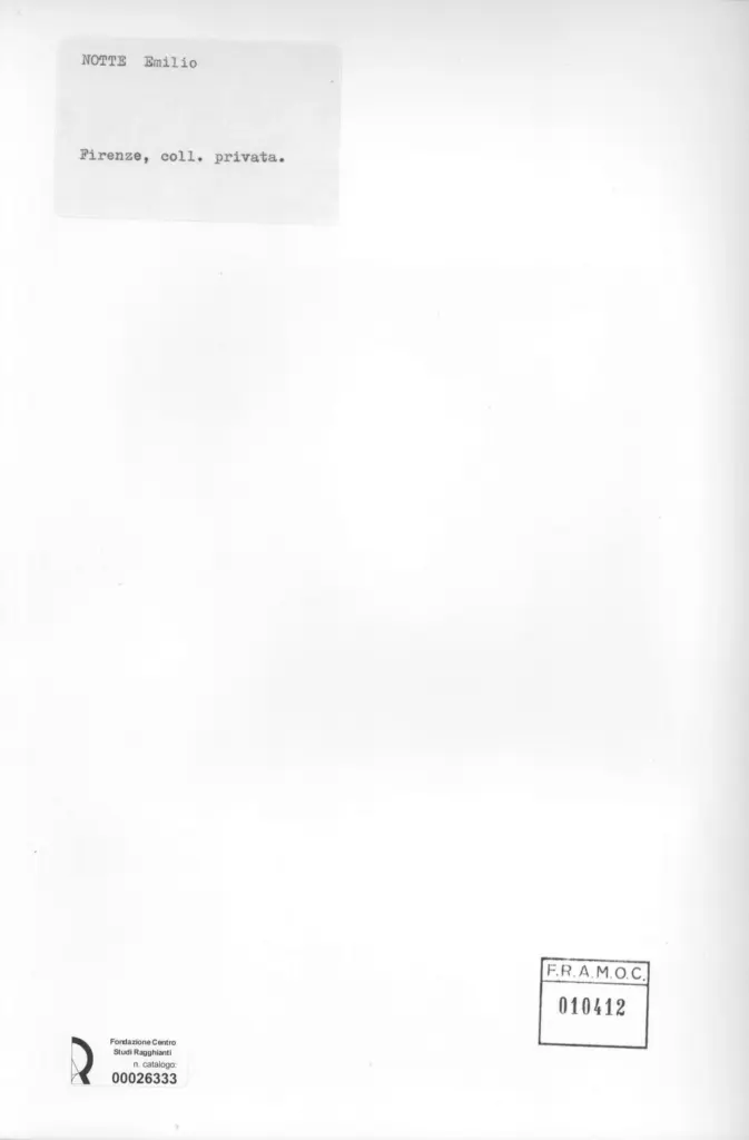 Anonimo , Notte, Emilio - sec. XX -