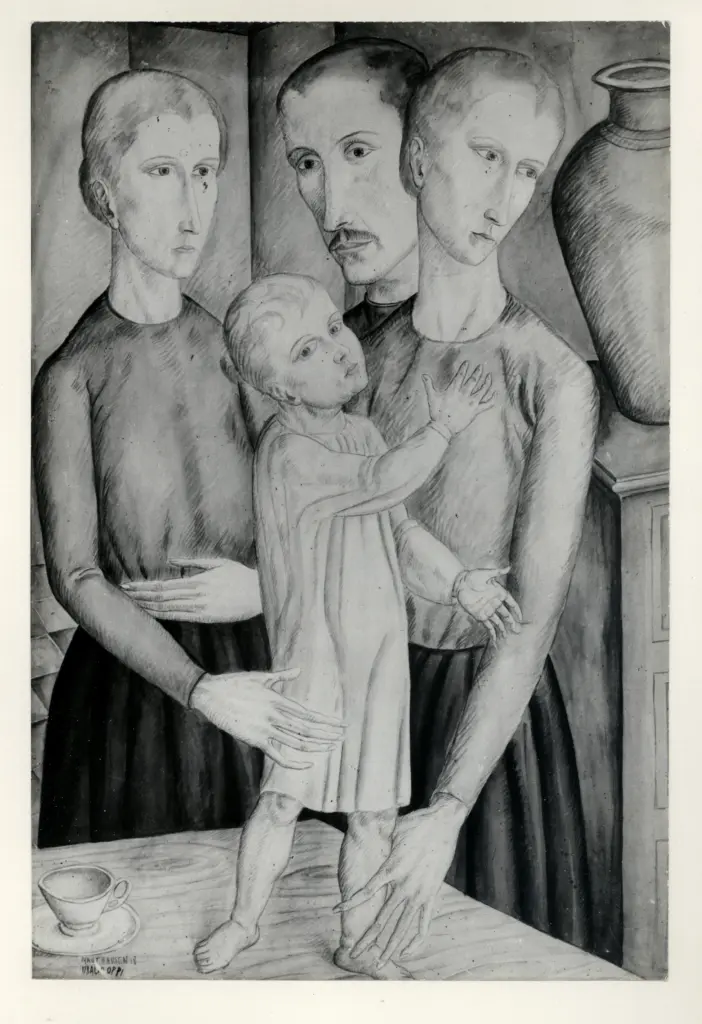 Oppi, Ubaldo , Famiglia con bambino