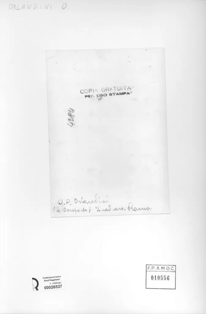 Anonimo, Anonimo , retro