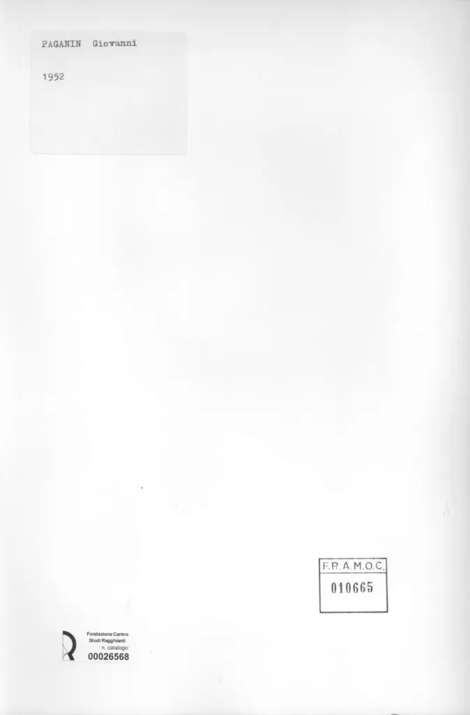 Anonimo, Anonimo , retro