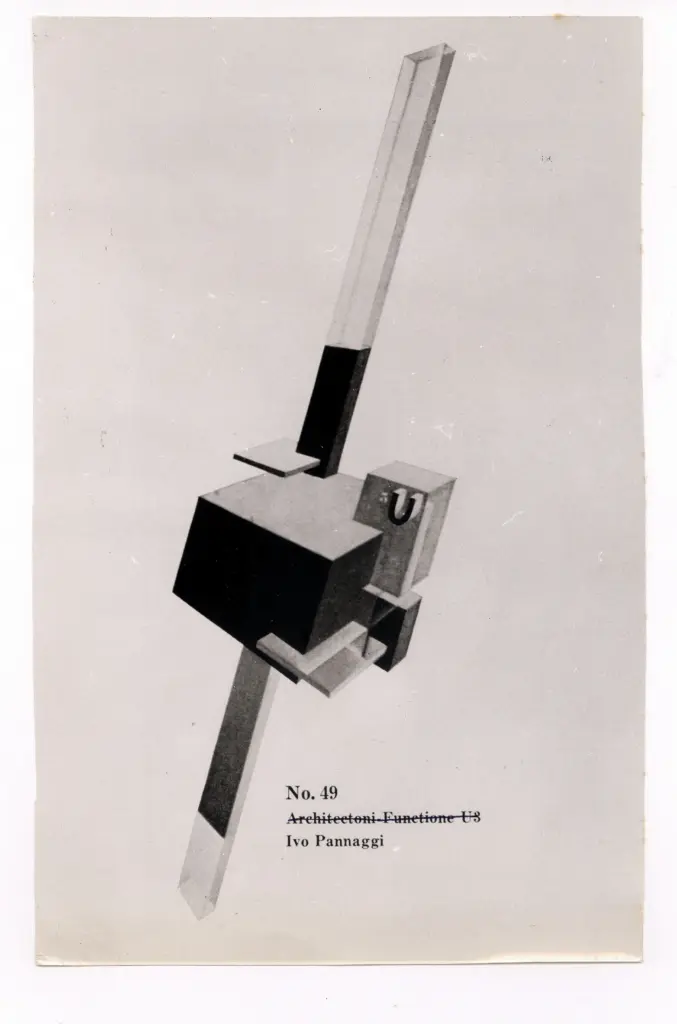 Anonimo , Pannaggi, Ivo - sec. XX - Funzione architettonica "3U" , fronte