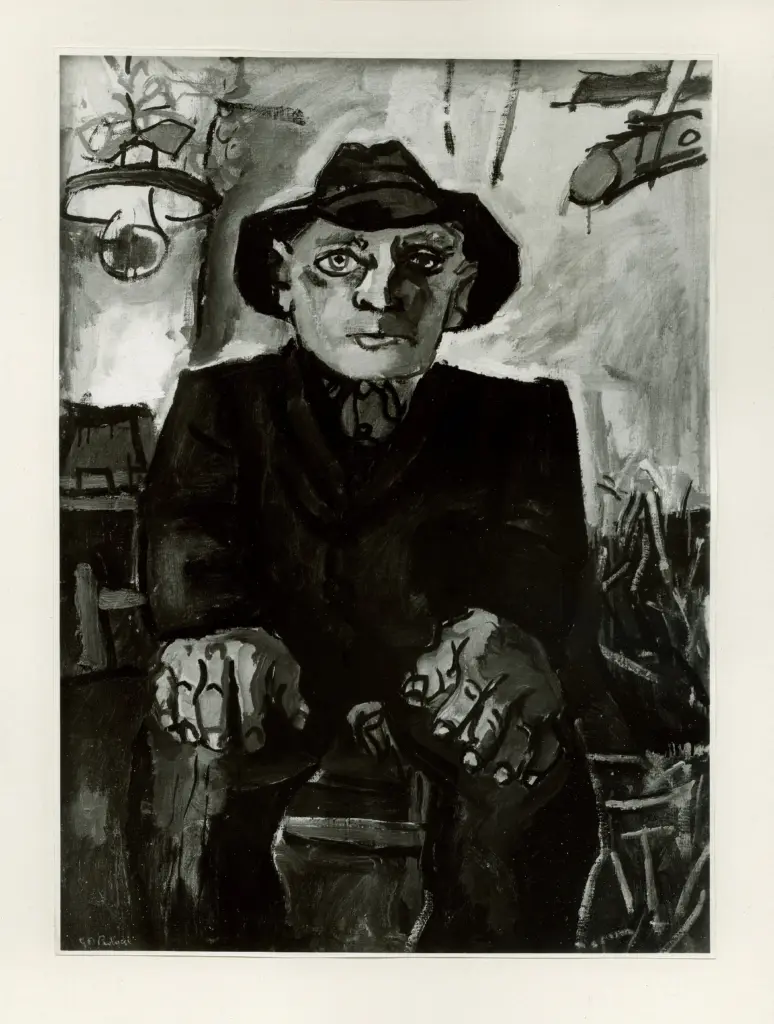 Anonimo , Paolucci, Giorgio Dario - sec. XX - La stalla , fronte