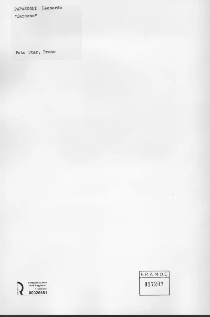 Anonimo , Papasogli, Leonardo - sec. XX - Gazometro , retro