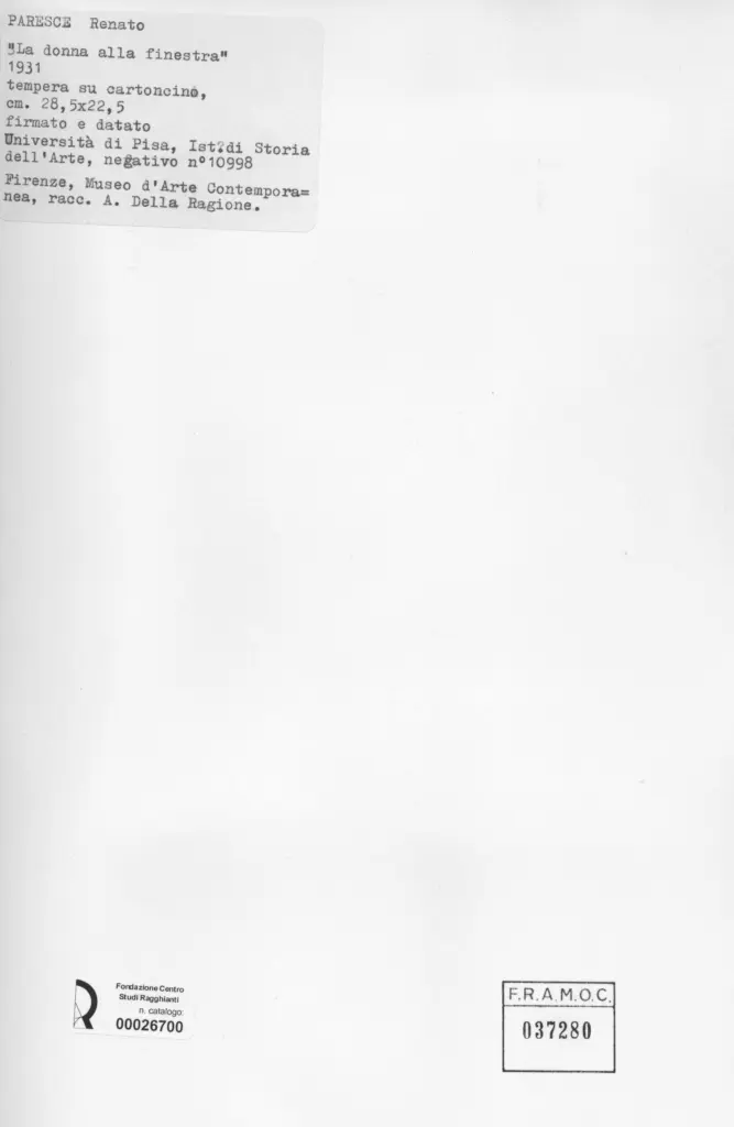 Anonimo , Paresce, Renato - sec. XX -