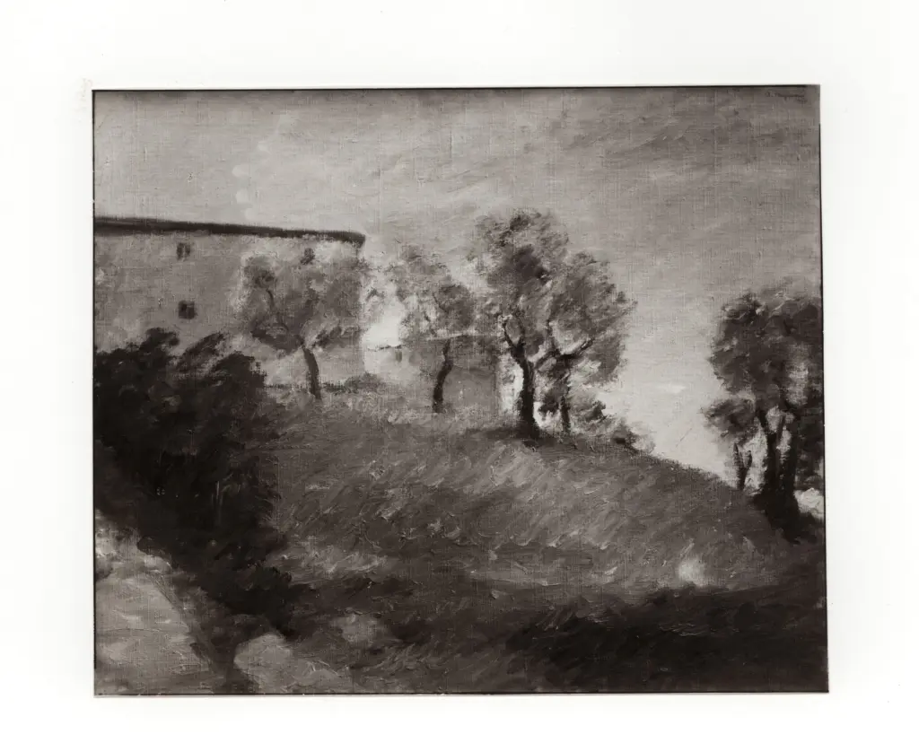 Anonimo , Pasquini, Armando - sec. XX - Paesaggio , fronte