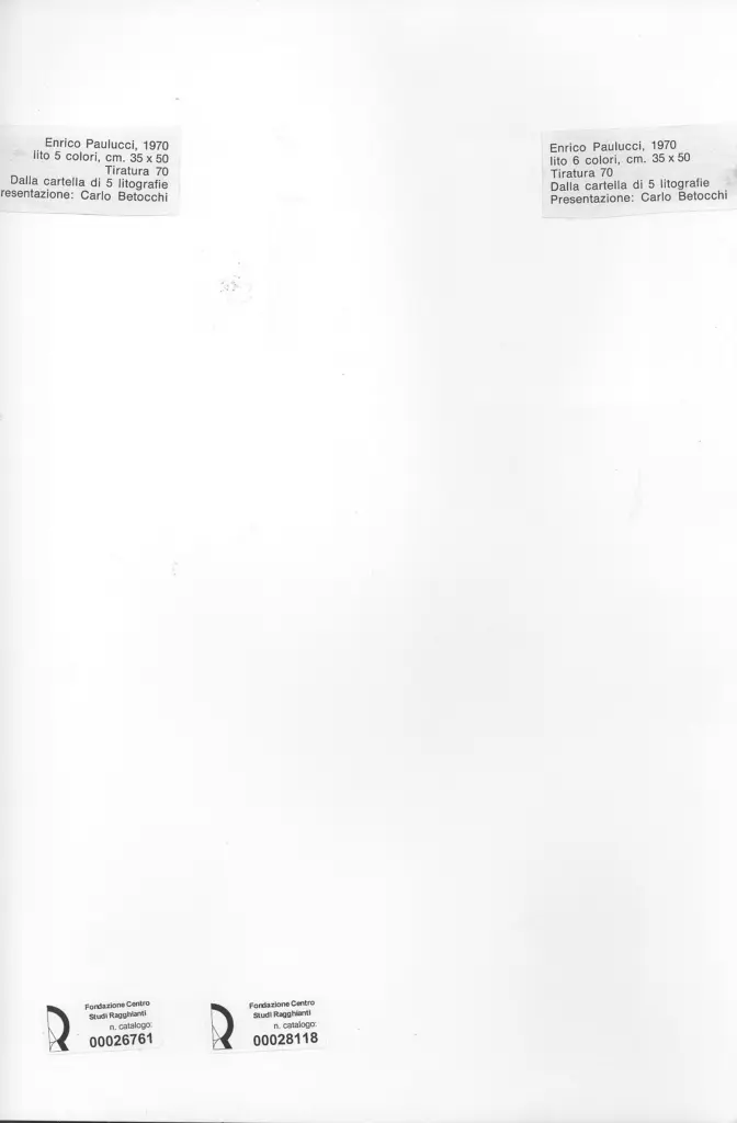 Anonimo, Anonimo , retro