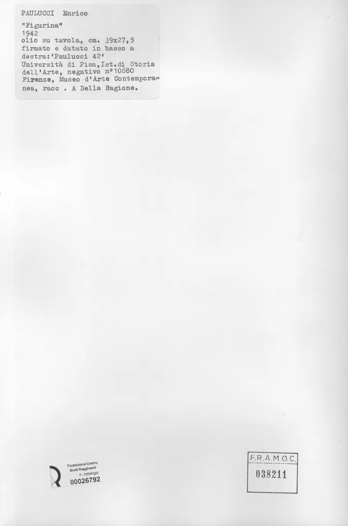 Universit&agrave; di Pisa. Dipartimento di Storia delle Arti , retro