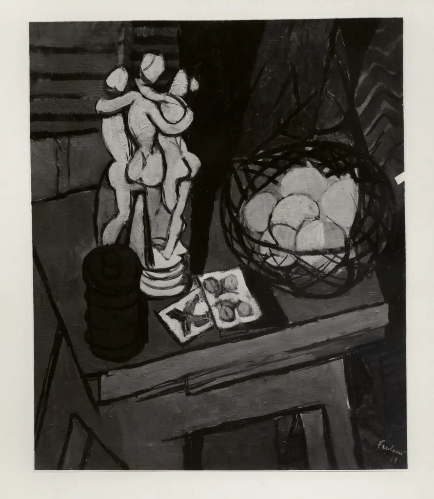 Giacomelli , Paulucci, Enrico - sec. XX - Natura morta con i tarocchi , fronte