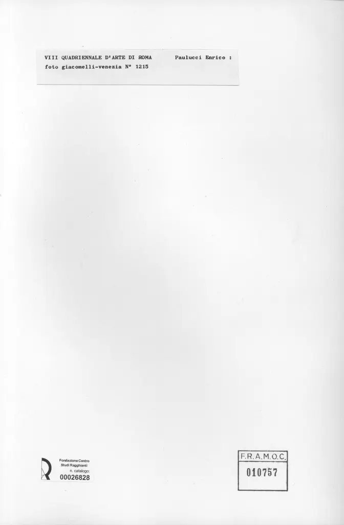 Giacomelli , Paulucci, Enrico - sec. XX - Paesaggio , retro