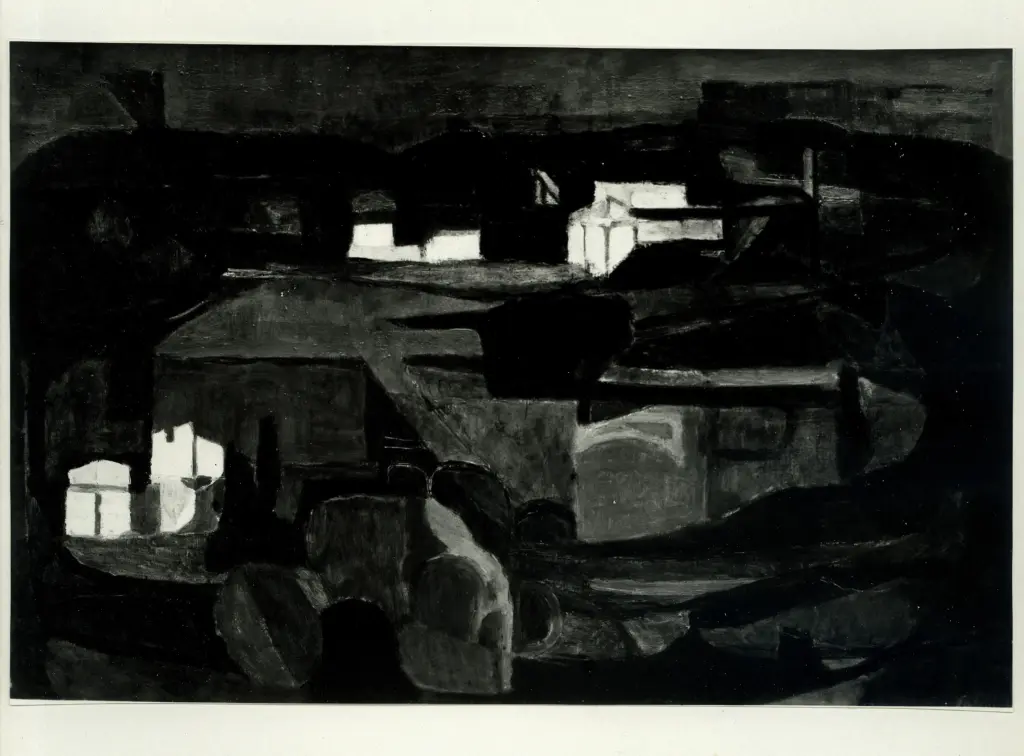 Giacomelli , Paulucci, Enrico - sec. XX - Paesaggio di collina , fronte