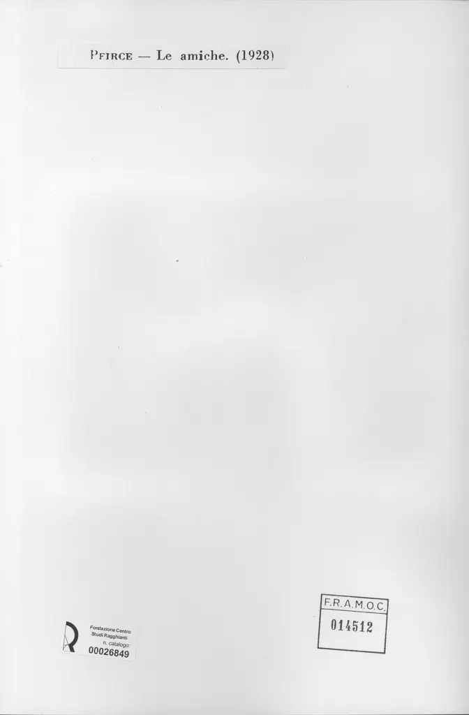 Anonimo , Pierce, Guglielmo - sec. XX - Le amiche , retro