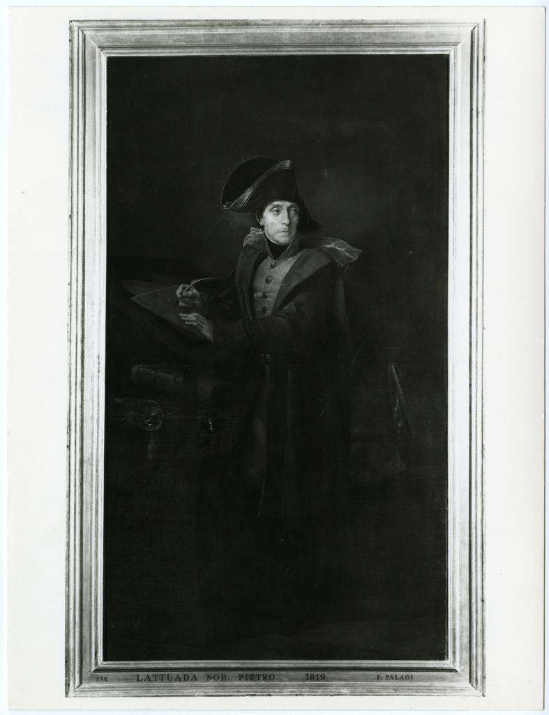 Fotofast , Palagi, Pelagio - sec. XIX - Ritratto di Pietro Lattuada , fronte