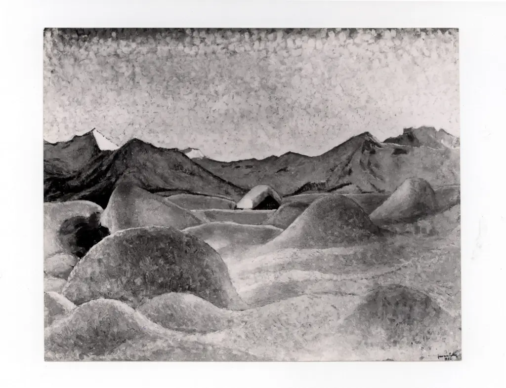 Anonimo , Pellis, Giovanni - sec. XX - Silenzio della sera o Malga sepolta , fronte