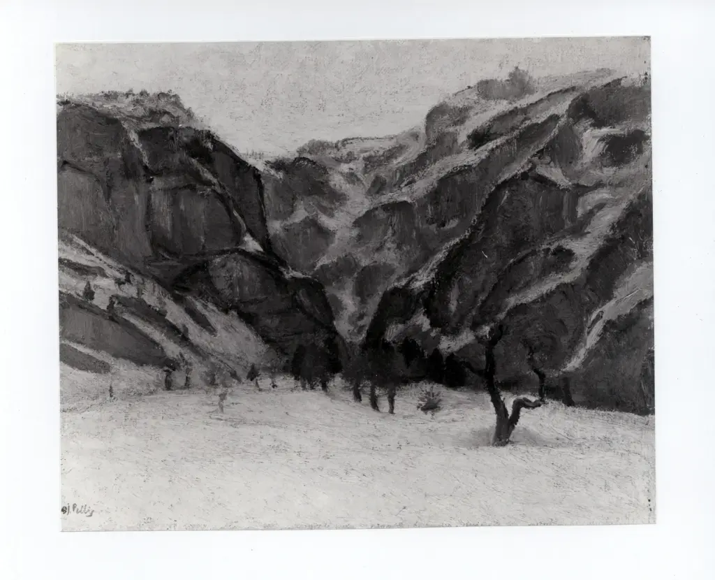 Anonimo , Pellis, Giovanni - sec. XX - Piccola terra sutto la neve , fronte