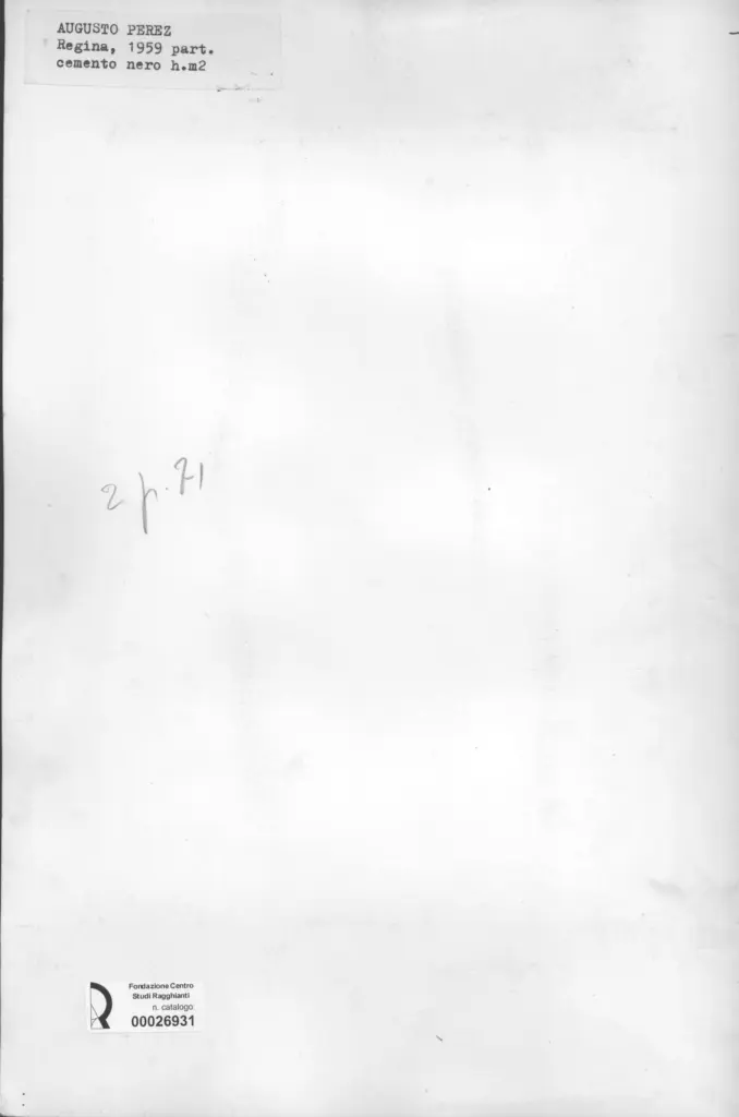 Anonimo , Perez, Augusto - sec. XX - Regina , retro