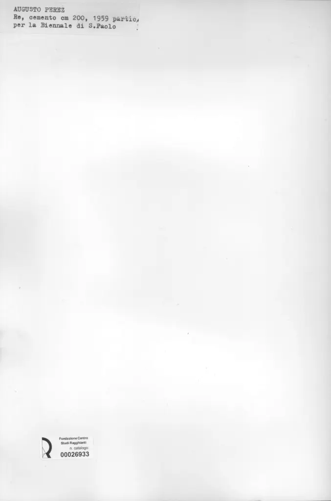 Anonimo , Perez, Augusto - sec. XX - , retro