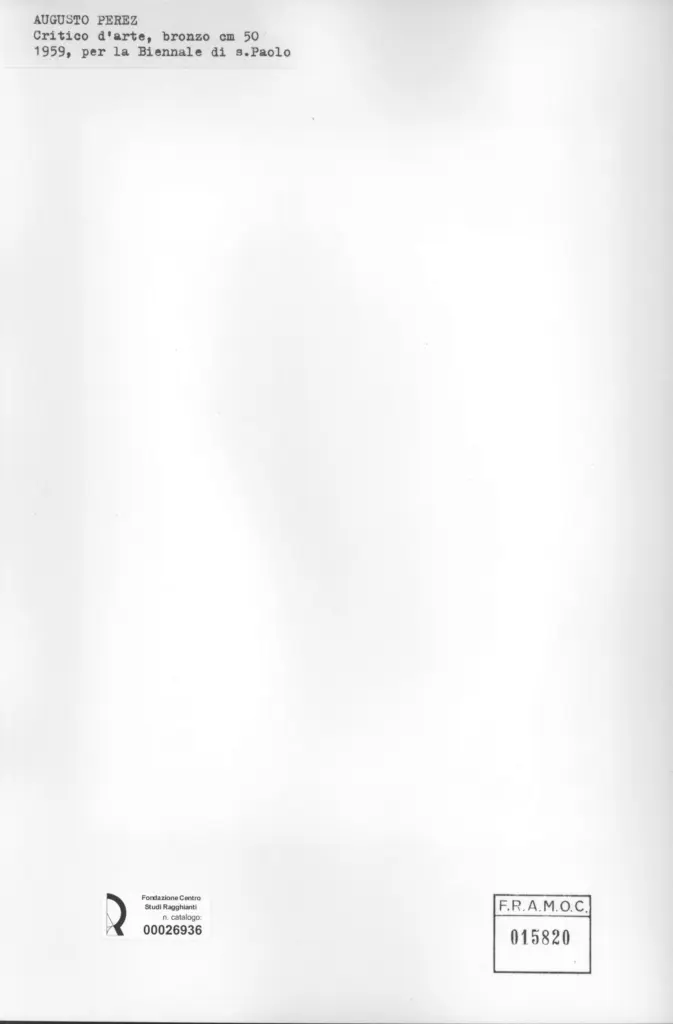 Anonimo , Perez, Augusto; Perez, Augusto - sec. XX; sec. XX - , retro