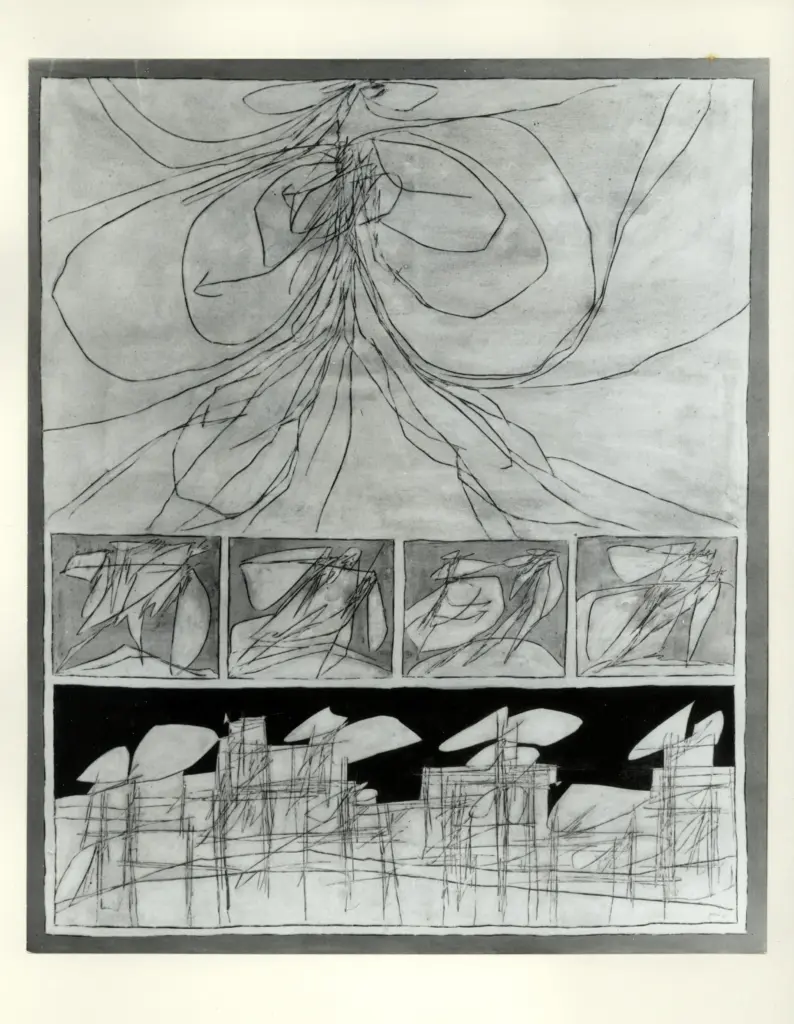 Perilli, Achille , Composizione astratta