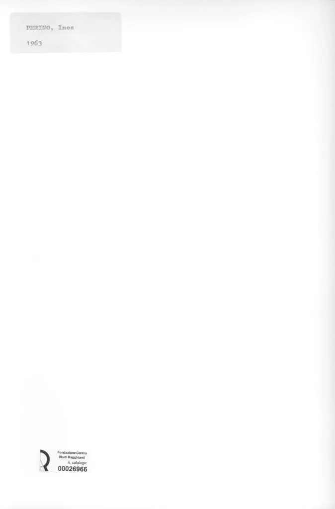 Anonimo , Perino, Ines - sec. XX - Soggetto astratto , retro