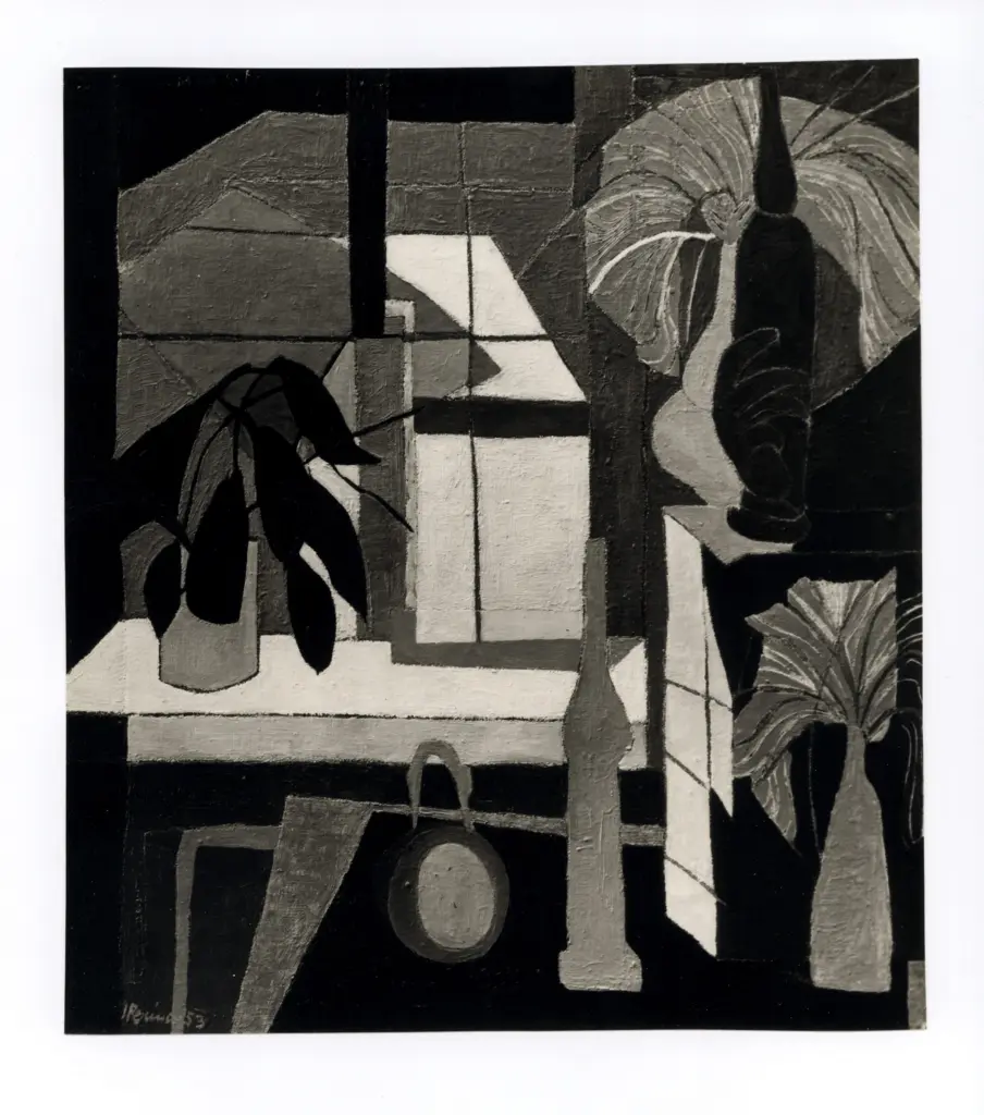 Perino, Ines , Tavolo con vasi