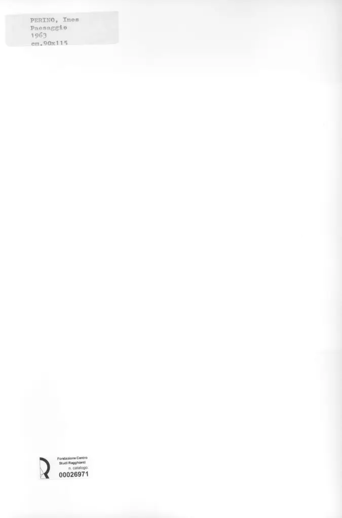 Anonimo , Perino, Ines - sec. XX - Paesaggio , retro