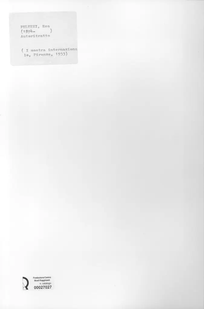 Anonimo , Peluzzi, Eso - - , retro