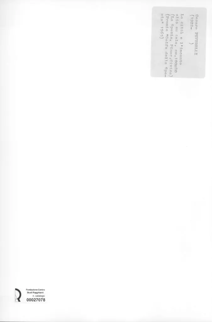 Anonimo , Peverelli, Cesare - sec. XX , retro