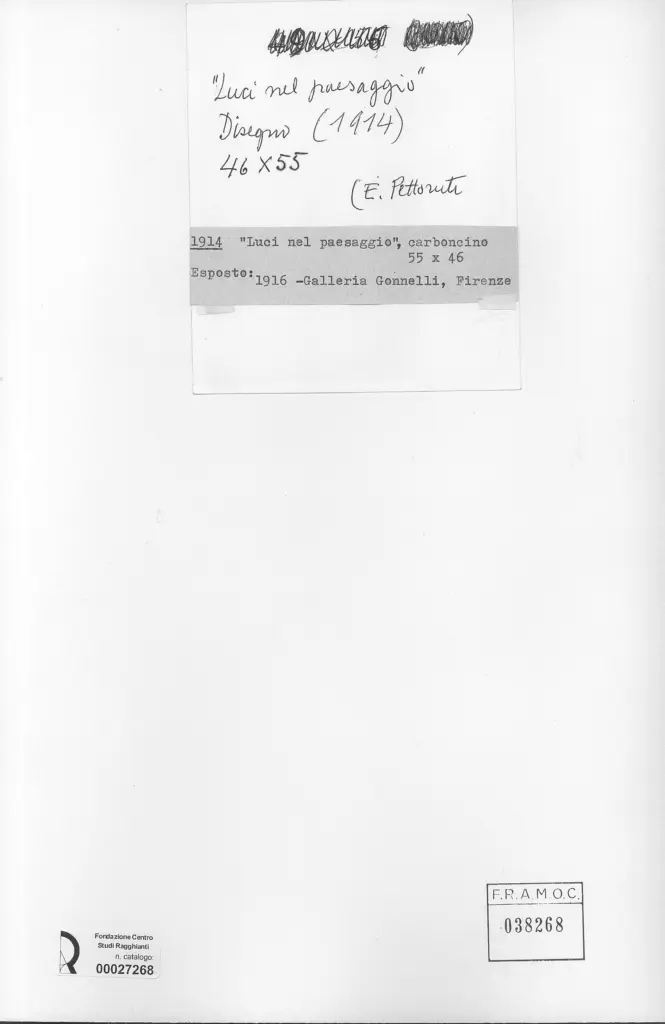 Anonimo , Pettoruti, Emilio - sec. XX - , retro