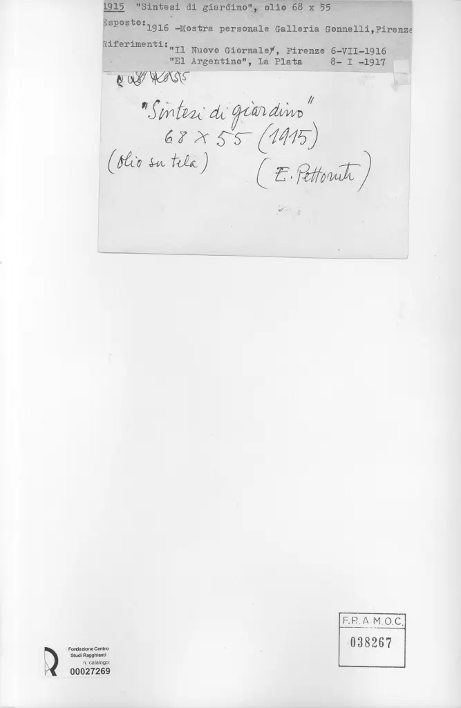 Anonimo , Pettoruti, Emilio - sec. XX -