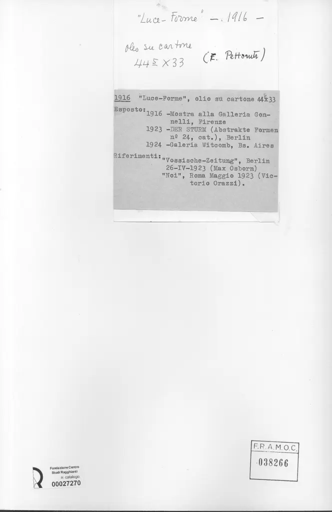 Anonimo , Pettoruti, Emilio ; Pettoruti, Emilio ; Pettoruti, Emilio ; Pettoruti, Emilio ; Pettoruti, Emilio ; Pettoruti, Emilio - - , retro