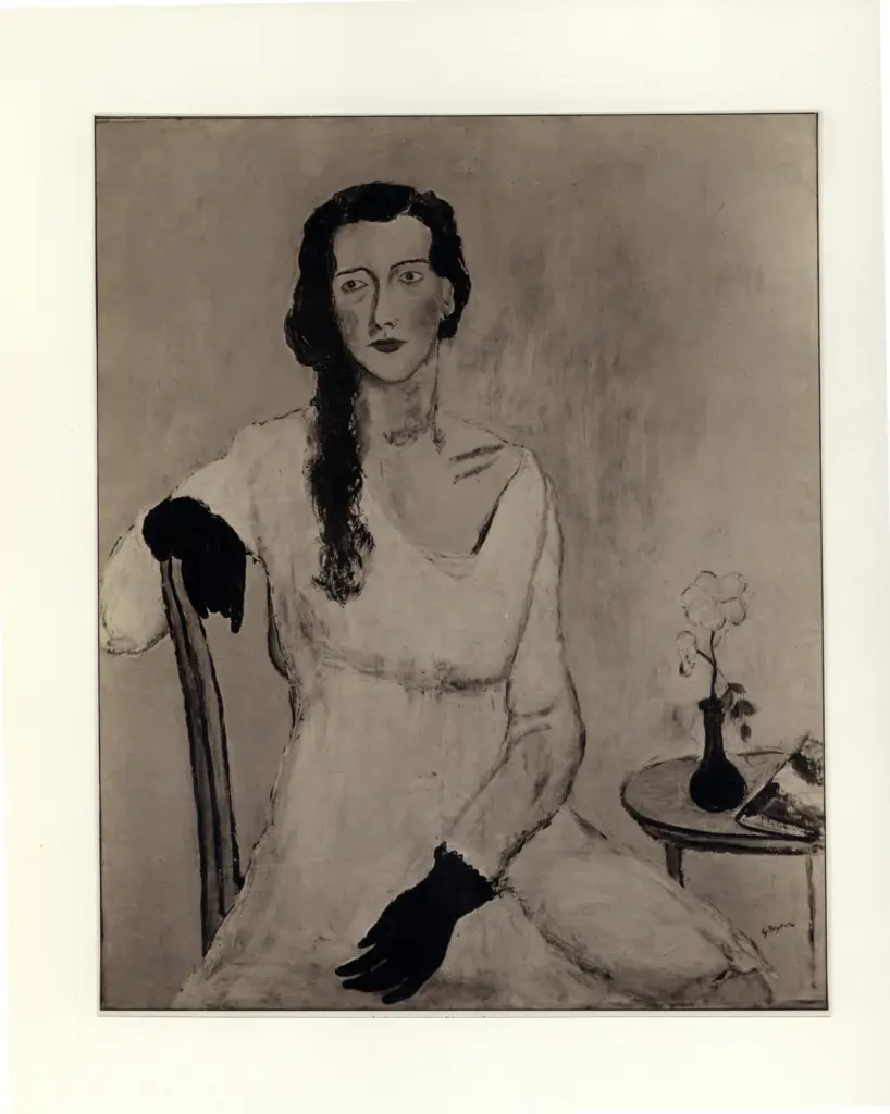 Giacomelli , Peyron, Guido - sec. XX - Ritratto bianco , fronte