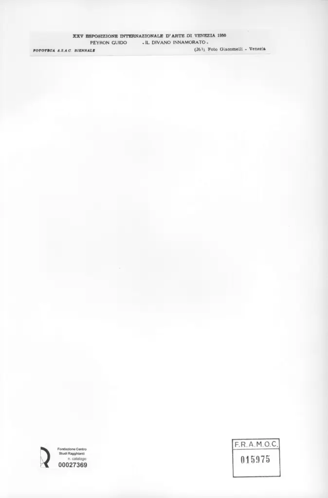 Giacomelli , Peyron, Guido - sec. XX - Il divano innamorato , retro