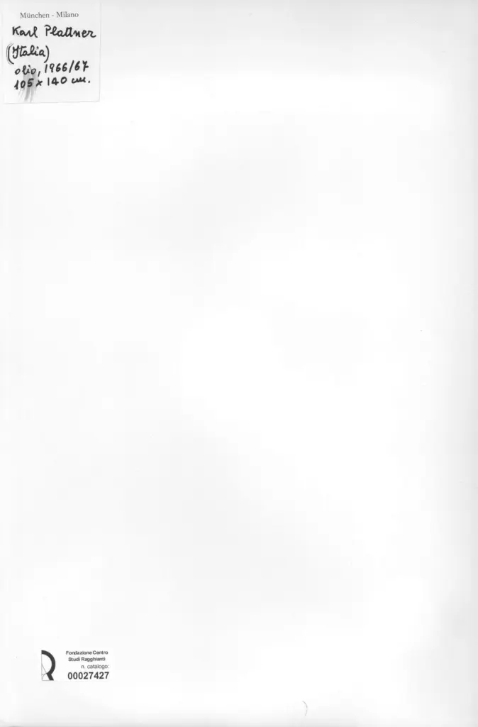 Anonimo , Plattner, Karl - sec. XX - Munchen - Milano , retro