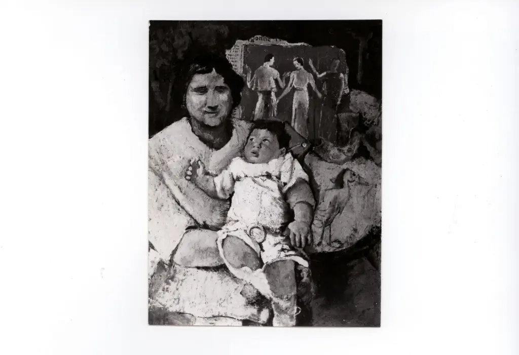 Anonimo , Pirandello, Fausto - sec. XX - Maternit&agrave; , fronte