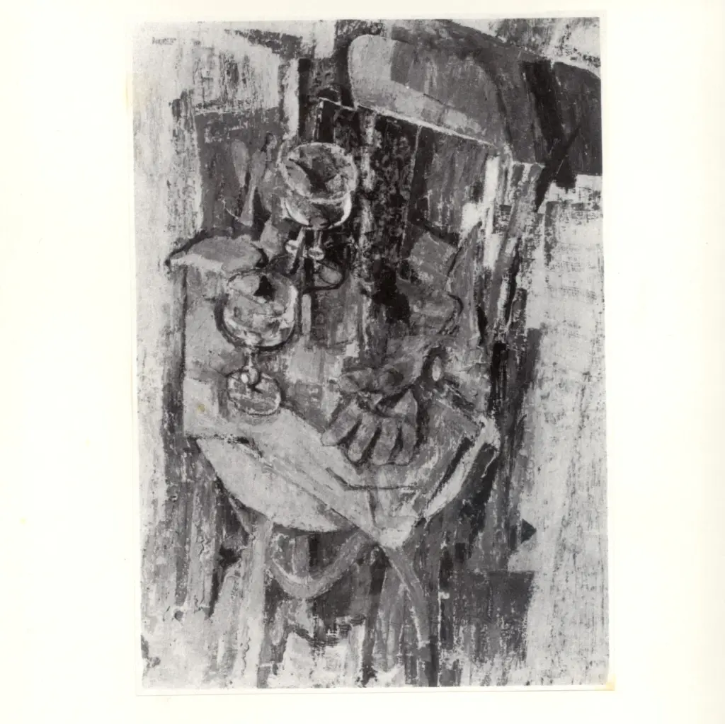 Anonimo , Pirandello, Fausto - sec. XX - Natura morta col guanto , fronte