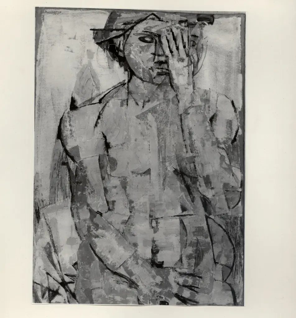 Giacomelli , Pirandello, Fausto - sec. XX - Figura preoccupata , fronte