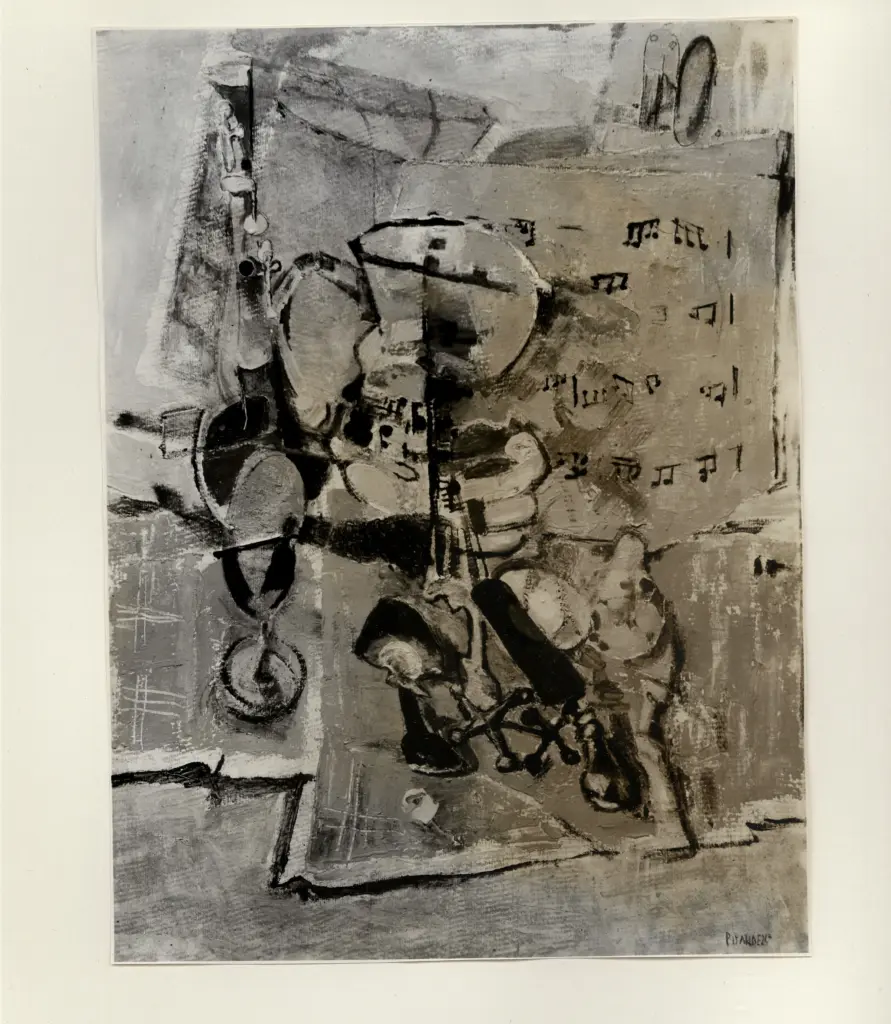 Giacomelli , Pirandello, Fausto - sec. XX - Colazione e flauto , fronte